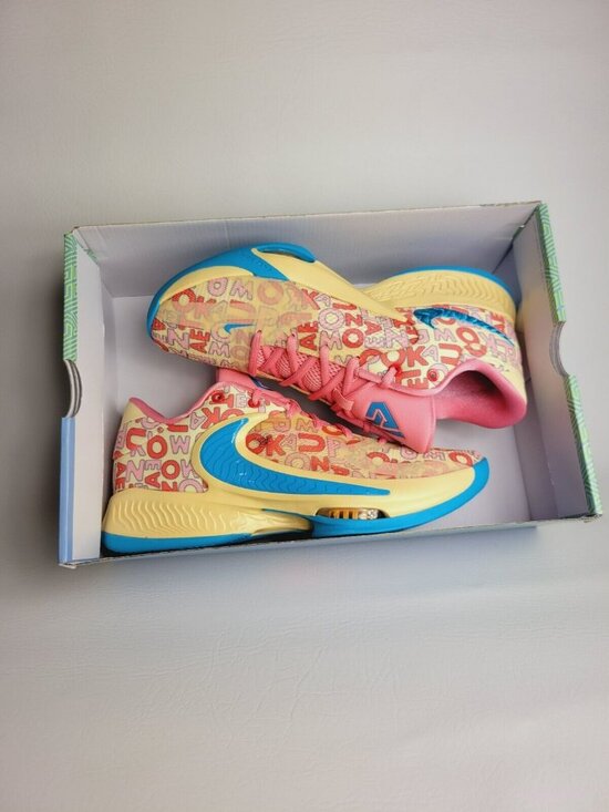 ✨ F80 SIZE 9 MEN\'S NIKE ZOOM FREAK 4 PALE VANILLA /BLUE FB9503 200 main image 12